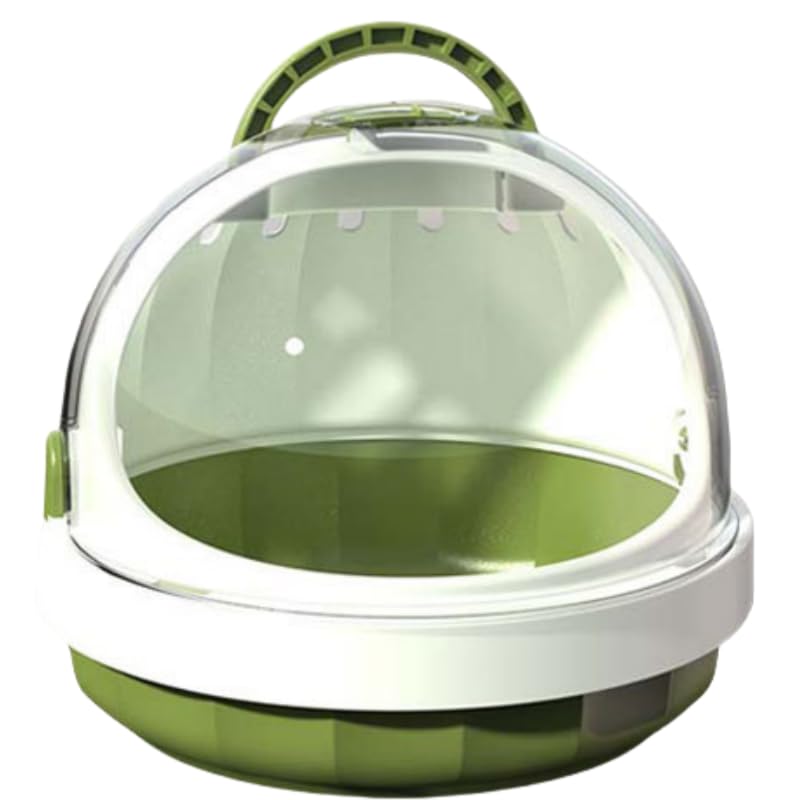 Guinea Pig Carrier Cage with Water Bottle, Portable Hamster Travel Carrier Carry Case for Small Pets, Gerbils, Mice, Dwarf Hamster (Green) - color: Green