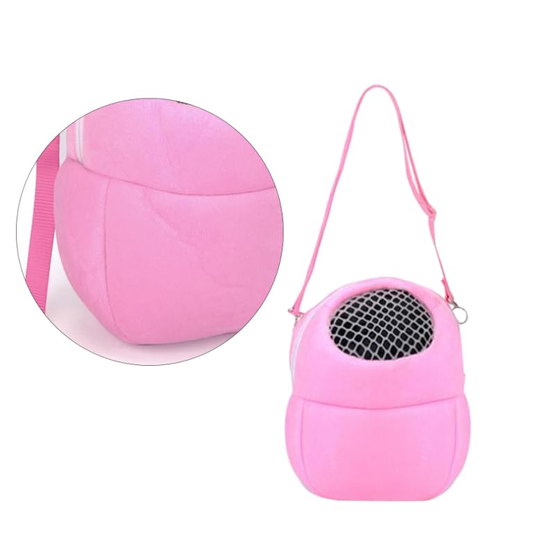 balacoo Pet Breathable Bag Small Pet Carrier Bag with Adjustable Straps Soft-Sided Portable Outdoor Messenger Carrier for Squirrel Hedgehog Sugar Glider 5.51 X 5.51 X 6.69 in