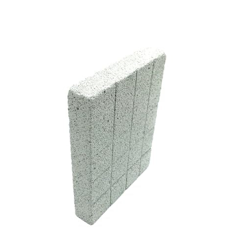 Shelltech Small Animal Grinding Lava Stone, Hamster Grinding Claw Pad Grinding Teeth Block for Hamster Chinchilla Rabbit (5.9"*4.7"*0.98") - size: 5.9"*4.7"*0.98"