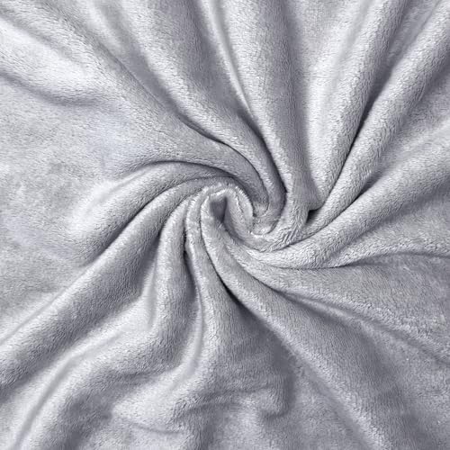 Barcelonetta | Minky Fabric | Plush, Super Soft, Cuddle | Solid Minky | by The Yard | 60" Wide | Baby Blanket, Change Station Cover, Pillow, Scarf, Beanie (Grey, 1 Yard) - color: Grey, size: 1 Yard
