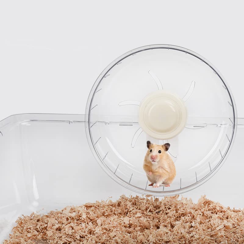 Silent Hamster Exercise Wheel - 7.9 Inch Running Spinner Quiet Runner for Small Animal Pet Gerbil Dwarf Syrian Hedgehog Rat Mouse Mice