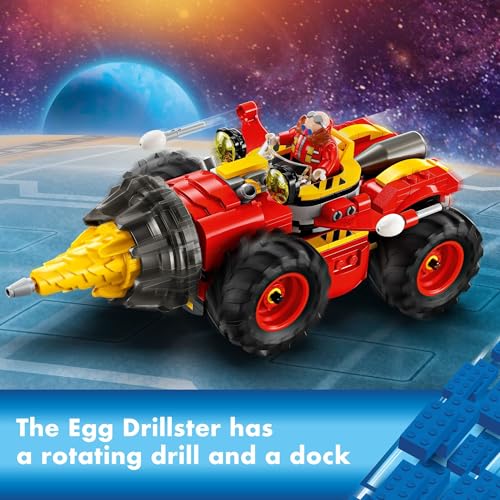 LEGO Sonic The Hedgehog: Super Sonic vs. Egg Drillster Gaming Toy with Shadow and Dr. Eggman, Toy Building Set for Boys and Girls Ages 8 and Up, 76999