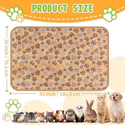 4Pack Soft Guinea Pig Bedding Blankets Washable Small Animal Fleece Cage Liners Reusable Pet Pee Pad Sleep Mat Pad Cover for Hamster Chinchilla Rabbit Hedgehog Dog Cat Essentials (30×42 Inch) - size: 42×30 Inch
