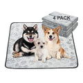 Reusable Puppy Pads, Washable Pee Pads, Leakproof 34"x 36" 4 Pack | High Absorbency Dog Training Pads, Wee Wee Pads With Waterproof Non-Slip Base For Indoor Potty, Crates, Playpen & Senior Dogs - size: 34x36(pack of 4)-Gray