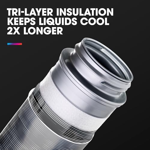 HydraPak Polar Sport Insulated Water Bottle (24oz, Pulse Blue) | High Flow, BPA Free, Tri-Layer Insulation, Leakproof, Dash Handle, Easy Squeeze, Self-Sealing Cap, for Sports - color: Pulse Blue, style: 24oz/700ml