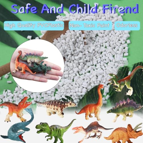 Yowlieu 14 Pcs Figures Toys Realistic Mini Dinosaurs Animal Figurines, Plastic Learning Educational Playset Animal Themed Party Supplies Cake Topper Ornaments for Easter Egg Birthday Christmas - size: 14 Pcs Dinosaurs