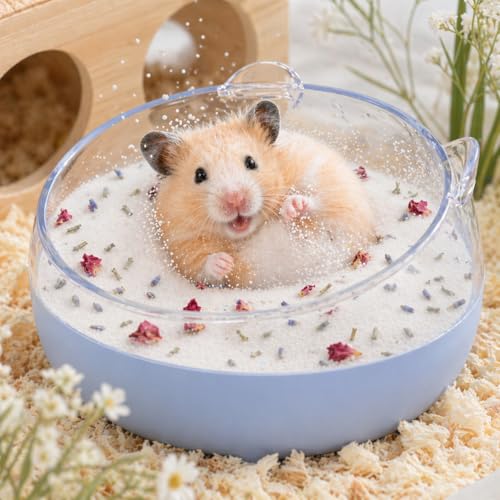 Meow&Woof Hamster Sand Bath, 2.2 lbs Low Dust Bath Sand & Potty Litter for Hamsters, Light Flower Scent Small Animal Sand for Chinchillas, Gerbils, Syrian Hamsters, Mice - color: HerbalBathSand1kg