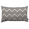 HOSNYE Black and White Stripes Throw Pillow Cover Seamless Abstract Geometric Pattern Linen Fabric for Couch Bed Sofa Car Waist Cushion Cover 12 x 20 inch Pillow Case - color: Throwpillowcoversa130, size: 20" x 12" (Pack of 1)