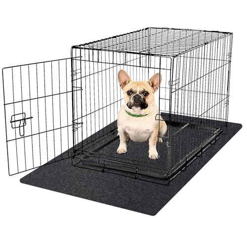 Kennel Pad Dog Crate Mat Liner, 36" x 24" - 1 Pack | Waterproof, Non-Slip, Washable Puppy Pee Pad for Kennel Training - Under Pet Cage to Protect Floors, Thin Cut to Fit Design - size: 24" x 36" - 1 Pack