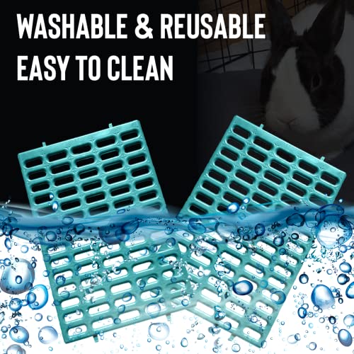 Saguaro Acres Rabbit Cage Resting Mat - Pack of 6 (Teal) - color: Teal