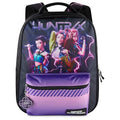AI ACCESSORY INNOVATIONS K-Pop Demon Hunters Huntrix 16” Backpack for Girls, Featuring Rumi, Zoey, Mira, Rubber Molded Bag Charm, Huntrix - style: Huntrix