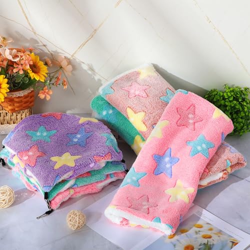 Abbylike 9 Pieces Rat Hammock 3 Tier Guinea Pig Ferret Hammocks Small Pet Hanging Tunnel Glider Toy Guinea Pig Ferret Hideout Bed Cage Accessories for Hamster(Green, Purple, Pink,Star) - color: Green, Purple, Pink