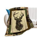 Deer Camouflage Throw Blanket Cozy Plush Camo Hunting Flannel Fleece Ultra Soft Blankets Unisex Lightweight Fuzzy Party Blanket Gifts for Adult Men Bed Couch Sofa Kids 60"x50" - color: Camouflage Deer, size: 60"x50"