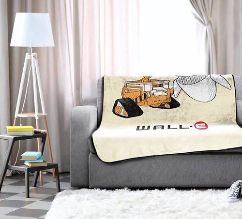 Jay Franco Kids Plush Throw Blanket – Soft & Cozy Fleece Throw for Bedroom & Couch Décor, Official Licensed Product, Beige - Wall-E, 46x60 - Throw Blanket - color: Beige - Wall-e, size: 46x60 - Throw Blanket