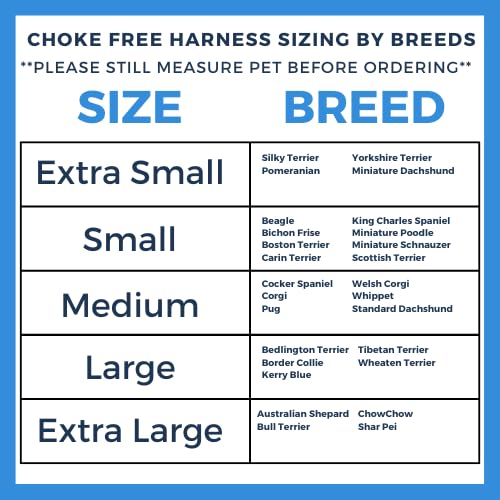 Velpro Mesh Pet Shoulder Harness Collar, 19"-20", Blue - color: Blue, size: Extra Large - 19"-20" Chest