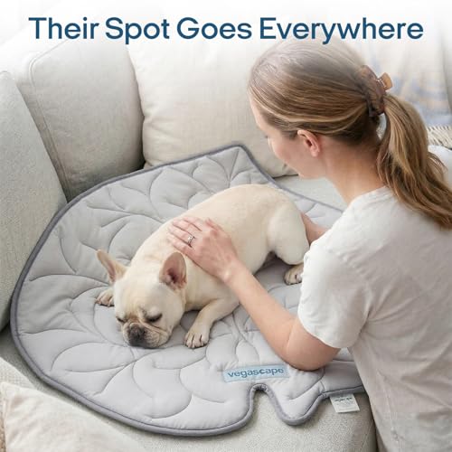 Dog Cooling Mat Washable Pet Cooling Mat, Self Cooling Mat for Dogs Large | 55" x 45", Thick Portable Foldable Cooling Pad for Indoor Outdoor, Crate, Travel, Camping and Beach - color: Grey, size: X-Large