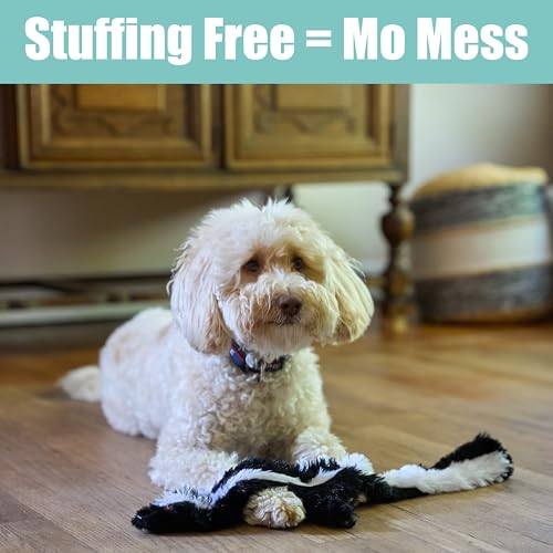 SPOT Skinneeez Skunk 23-Inch Stuffing-Free Plush Dog Toy – Realistic Design with 2 Squeakers – Durable, Soft Polyester for Medium & Large Dogs – Tug, Fetch & Shake Play – for Moderate Chewers - style: Skunk