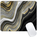 Black and White Flowing Gold line Marble Mouse pad Customized Mousepad Non-Slip Rubber Base Mouse Pads for Computers Laptop Office Desk Accessories Mouse pad - color: Black and White Flowing Gold line Marble