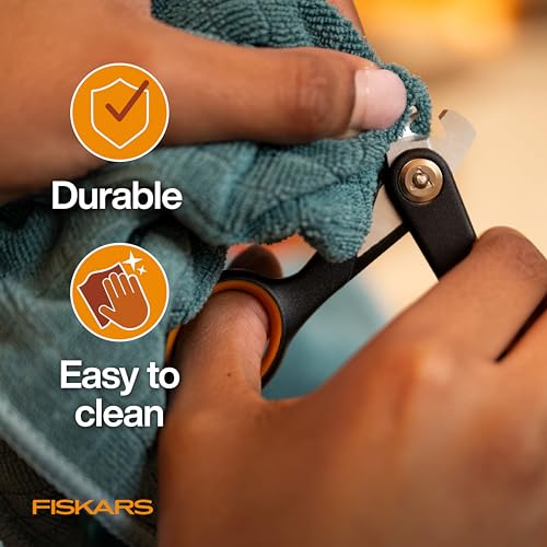 Fiskars Pet Small Nail Clippers, Cat and Dog Trimmers for Grooming, 4.25" | Suitable for Small Dogs & Cats, Semi-Circular Blade for Clear View While Cutting, SoftGrip Handle, Pet Supplies, Black - size: Small