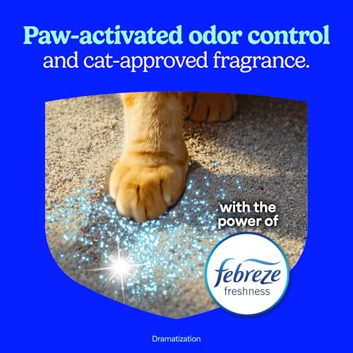Fresh Step Advanced Clean Paws Multi Cat Clumping Litter with Febreze Freshness, Low Tracking, 18.5 lb. Box, Pack of 2 | Low Tracking Granules for Less Mess, Scented with Febreze Freshness, Low Dust, Compatible with Most Auto Litter Boxes