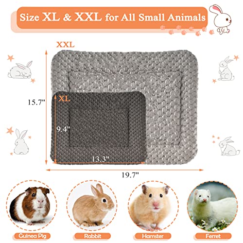 Small Animal Bed Mat, Soft & Warm, Suitable for Guinea Pig, Hamster, Rabbit, Rat and Bearded Dragon (X-Large(13.3''x9.4''), Star Pink) - color: Star Pink, size: X-Large(13.3''x9.4'')