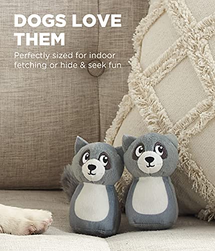 Outward Hound Squeakin' Raccoon Hide A Puzzle Plush Replacement Dog Toys - 3 Pack - color: Raccoons (3-pack)