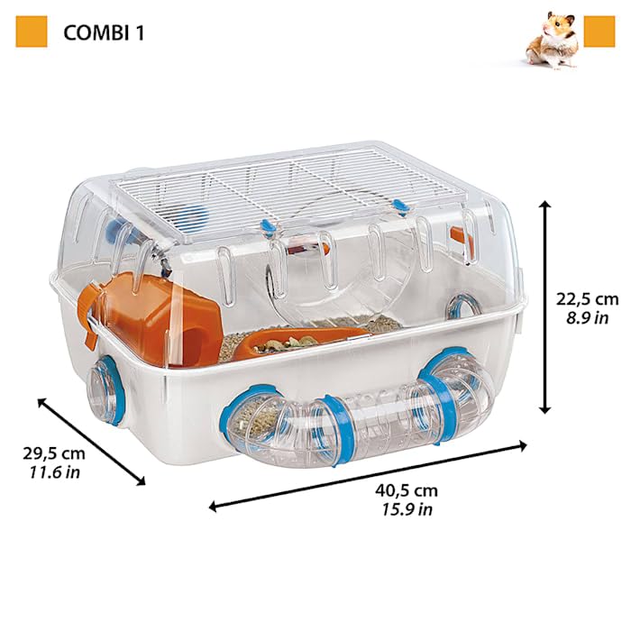 Ferplast Hamster Cage, 15.94 x 11.61 8.61 x 8.86