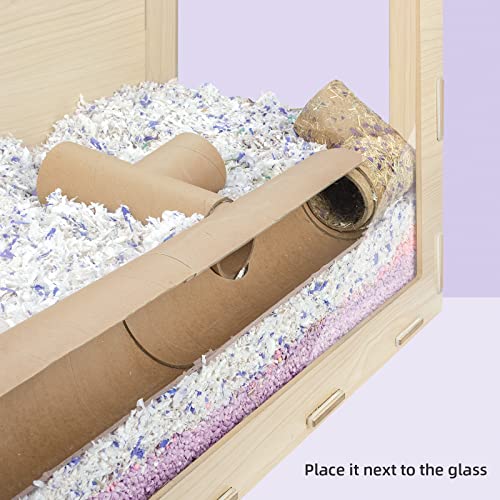 Niteangel Creative & Composable Hamster Tunnel - DIY & Build Unique Tube Burrow as Hideout for Small Sized Animals Like Hamsters Mouse Gerbils Mice (Half Tunnel Set) - size: Half Tunnel Set