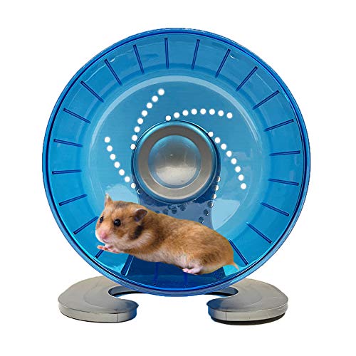 Hamster Exercise Wheel, Silent Spinner Hamster Running Wheels, Diameter 6.7 inch, Blue - color: Blue, size: 6.7 Inch