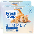 Fresh Step Advanced Simply Unscented Multi Cat Clumping Litter, 18.5lb, 2Pk | Formulated with No Added Dyes or Fragrances, Ammonia Block Technology, Low Dust, Compatible with Most Automatic Litter Boxes - size: 18.5 lb (Pack of 2)