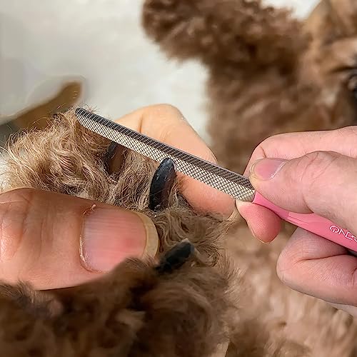 6" Dog Nail Clippers for Small, Medium and Large Breed Professional Pet Nail Trimmers -Suitable for Cats, Rabbits and Guinea Pigs with Safety Guard to Avoid Over Cutting (Pink) - color: Pink