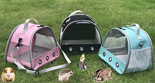 Guinea Pig Carrier, Small Animal Bird Rabbit Turtle Carrier Bag, African Hedgehog Portable Travel Carrier Outdoor Hangbag, Bird Rabbit Guinea Pig Squirrel Carrier - color: Green