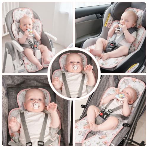 Gel Car Seat Cooler Pad,1pack Double Sides-Universal Baby Stroller Ice Cushion Cooler Mat,Summer Cooling Seat Liner,Multifunctional Suitable for Baby Dining Chair,Child Safety Seat (Rabbit+Flower) - color: Rabbit+Flower