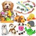 LEGEND SANDY Puppy Toys, Squeaky Dog Toys for Small Dogs, 12 Pack Puppy Chew Toys for Teething, Dog Rope Toy and Cute Stuffed Animals Value Bundle | Tug of War Toy and Cute Stuffed Animals Value Bundle, Gift fot Pet - color: 12 PACK PUPPY TOYS