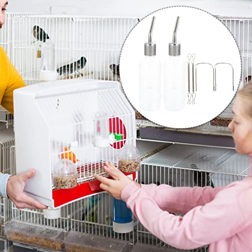 POPETPOP Hamster Water Bottle - Guinea Pig & Bunny No Drip Hanging Water Feeder for Small Animals