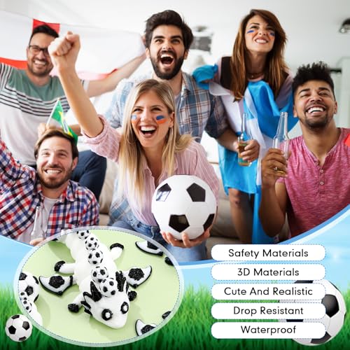 Honoson 12 Pcs 3D Printed Animals 5-7cm, Football Dragon | Articulated Fidget Animals, Flexible 3D Printed Figures for Stress Relief, Cute Mini Joints for Party Favors and Display - size: 5-7cm, style: Football Dragon
