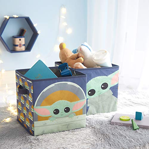 Idea Nuova Star Wars The Mandalorian,The Child Set of 2 Durable Storage Cubes with Handles - color: Star Wars The Mandalorian