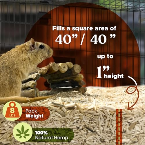Bedding 8 lb for Chickens, Reptiles & Small Animals – Lasts 4X Longer, Low Dust, Ultra Absorbent Natural Bedding for Rabbits, Guinea Pigs, Rats & Pet Cages - size: 8 lbs.
