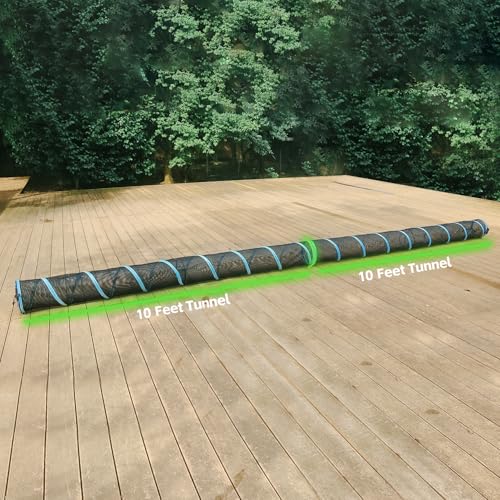 INTURN Cat Furniture Tent for Indoor and Outdoor Playpen Portable Cat Tunnels, Outdoor Kennel (10ft Tunnel) - color: 10ft Tunnel