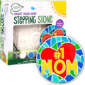 Creative Roots Paint Your Own #1 MOM Stepping Stone, Craft Kits for Kids, Ceramics to Paint, Ages 6+ - style: #1 Mom