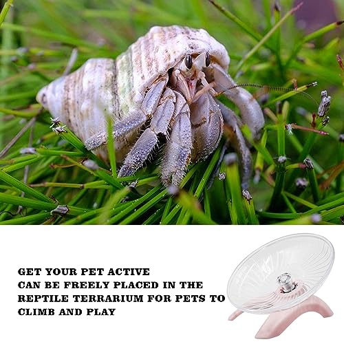 Hermit Crabs Wheel Toy, Hamster Running Wheel Toys, Small Animals Cage Accessory, Tank Accessory, Suitable for Hermit Crab Hamster Rat - color: Pink, size: Small