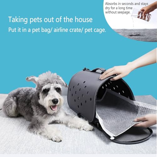 Guinea Pig Pee Pads, Disposable Rabbit Cage Liners, Charcoal Odor Controlling Absorbent Waterproof Pee Pads for Hamster, Bunny, Ferret, Chinchilla and Other Small Animals (18" x 13", 100 PCS) - size: 17.7" x 12.9" - 100PCS