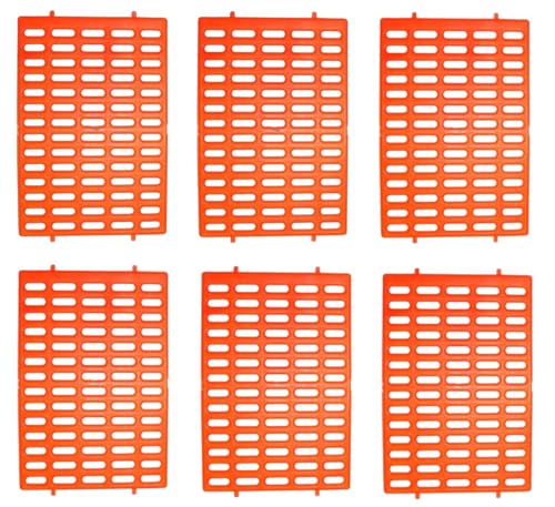 Saguaro Acres Rabbit Cage Resting Mat, Orange, Pack of 6 - color: Orange