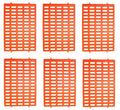 Saguaro Acres Rabbit Cage Resting Mat, Orange, Pack of 6 - color: Orange