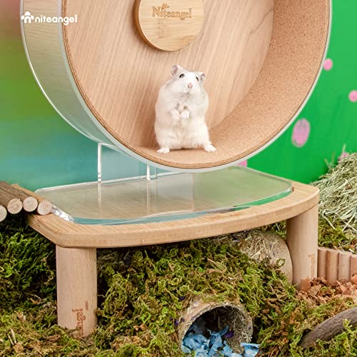 Niteangel Anti-Slide Hamster Wheel Platform: Small Size & Elevates Height - size: Small