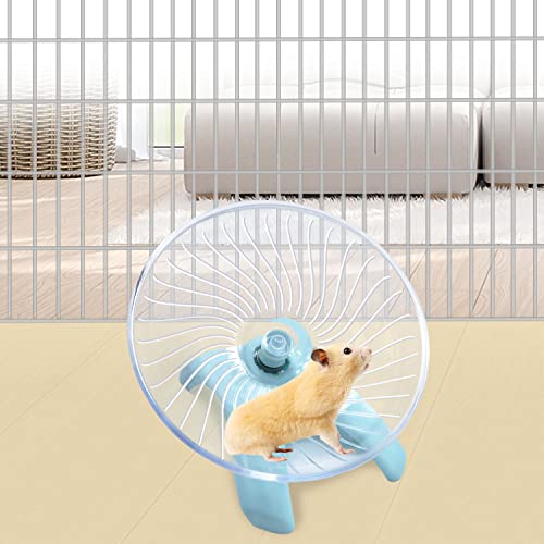 Litewoo Hamster Toys Wheel Exercise Flying Saucer,Silence Run Spinner, for Gerbil Rat Mouse Mice Hamster and Other Small Animal (Light Blue) - color: Light Blue