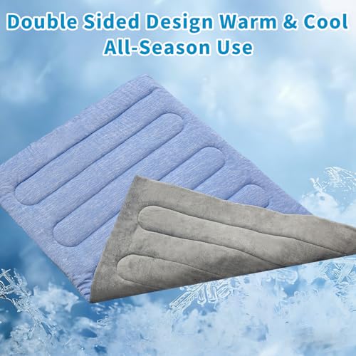 Cooling Mat for Large Dogs - Double-Sided Waterproof & Cool, Q-MAX>0.47, Portable Dog Cooling Mat for Summer. (L - 35.5''x23.6'') - size: L (35.5''x23.6'')