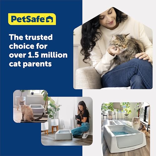 PetSafe ScoopFree Crystal Litter Tray Refills – Lavender Crystals, 3-Pack – Disposable Tray – Includes Leak Protection & Low Tracking Litter – Absorbs Odors on Contact - size: 3-Pack