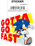 Ata-Boy Sonic The Hedgehog Gotta Go Fast Die Cut 3 Inch Vinyl Sticker