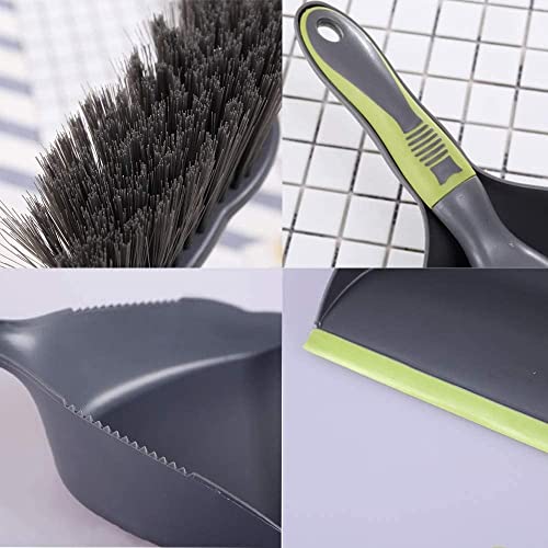 Dust Pan Broom Dustpan Brush - Dust Pans with Brush, Hand Broom and Dustpan Set, Handheld Broom and Dustpan Set, Used to Clean Floors, Tables, Animal Cages, PET Fiber Bristles (3pcs) - size: 3 count